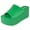 Green, variant on Berness Women's Platform Wedge Slide Sandals – Open Toe Slip-On Flatform Mule Sandals, Comfortable Summer Shoes FLORA Hot Neon Pink Fuchsia 10