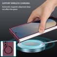 thumbnail image 6 of Allytechgroup Magnetic Case for Samsung Galaxy Z Fold 4, Support Wireless Charging Slim Lightweight Non-Slip Glossy Back Cover Shock-Absorbent Anti-Scratch PC Shell for Women Men, Winered, 6 of 9