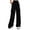 L-Black2082, variant on CAIVO Women's Solid Color Fashion Sport Pants High Waisted Drape Work Pants Loose And Casual Pants Slacks Trousers Chic Streetwear