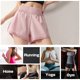 thumbnail image 3 of Pantalones cortos deportivos 2 en 1 para mujer Cintura ancha Pantalones cortos transpirables de seca Abanopi Shorts deportivos, 3 of 7