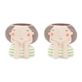 thumbnail image 3 of Bewildely Macetas suculentas con forma de niña de dibujos animados, artesanía creativa, maceta, Micro paisaje, jarrón de escritorio, chica de Chica de ensueño 2Conjunto, 3 of 6