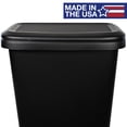 Hefty 20.4 Gallon Trash Can, Plastic Dual Function Divided Extra Large ...