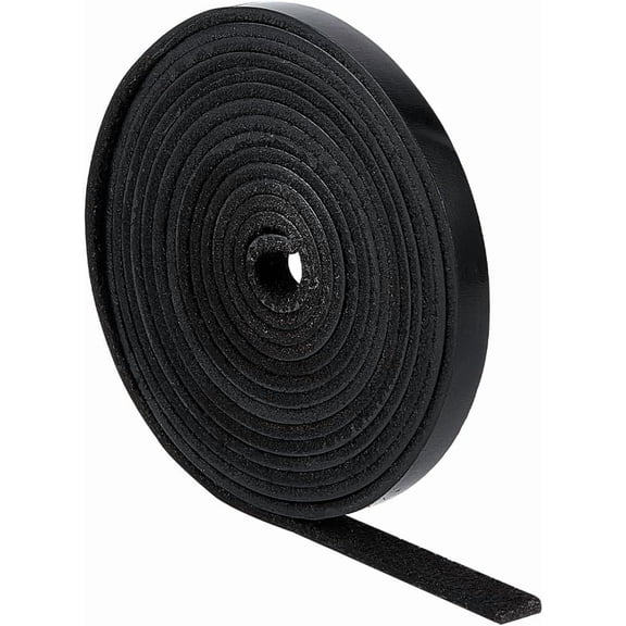 1 pc 0.24"/6mm x 79"/2m Genuine Leather String Black Full Grain Buffalo Leather Strips 2mm Thick Flat Leather Cord Strap Braiding Thread Rope for Necklace Bracelets Jewelry Making DIY Crafts