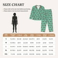 thumbnail image 4 of Kdxio Cartoon Lobsters 4 Women's Pajama Sets Long Sleeve Button Down Sleepwear Nightwear Soft Pjs Lounge Sets-Small, 4 of 7