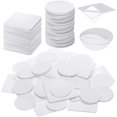 thumbnail image 1 of 100 Pieces Transparent Double-Sided Tape Stickers, Includes 50 Pieces Round Adhesive Sticker and 50 Pieces Square No Traces Stickers for Decorations, Toy, Picture, Dashboard, Windshield, Wall, Tile, 1 of 7