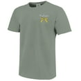 thumbnail image 2 of Women's  Light Green Michigan Wolverines Christmas Tree Comfort Colors T-Shirt, 2 of 3