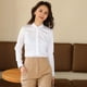 thumbnail image 5 of Camisa de vestir de algodón puro de alta gama para hombres y mujeres, estilo informal de negocios, antiarrugas, de algodón completo, camisa de cuello blanco para hombres, 5 of 5