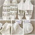 thumbnail image 3 of CoCozhu 5/10 Pairs Crystal Glass Socks for Women, Summer Transparent Thin Ankle Socks with Cute Pattern Designed, 3 of 7