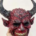 thumbnail image 7 of 14 Inch Devil Mask Halloween Headpiece Halloween Indoor Outdoor Decorations,Halloween Pathway Decor for Outdoor Halloween Yard Display(red), 7 of 7