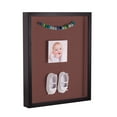 thumbnail image 2 of ArtToFrames 11x17 Inch Shadow Box Picture Frame, with a Satin Black Tall 1 Wide Shadowbox frame and Brique Mat Backing (4654), 2 of 7