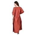 thumbnail image 5 of Women's Kafatan Maxi Summer Caftan Outfit Casual Dress Cover Ups Cotton Silk, Women Kaftans Dresses, S-3XL, Regular to Plus Size, 5 of 5