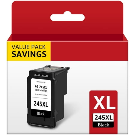 245XL Black Ink Cartridge Replacement for Canon Ink 245 PG 245 for PIXMA MX492 MX490 MG2522 MG2922 MG2520 MG2920 MG2420 TR4520 TS3122 Printer, 1 Pack