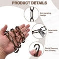thumbnail image 2 of Uxcell 7ft Lighting Hanging Chain, 3.8mm/0.15" Looping Metal Pendant Chandelier Chain Extension with 2 Spring Snap Hook for Hanging Plant Pendant Chandelier Light Fixture, Golden, 2 of 5