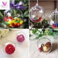 thumbnail image 2 of Christmas Decorations Transparent Can Open Christmas Clear Ornament Stained Glass Hummingbird Ornament Table Decorations for Party Hanging on Rope Garland Clips for Stairs Easter Garland with Eggs, 2 of 4