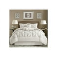 thumbnail image 2 of Madison Park Laurel 7 Piece Comforter Set-White-Queen, 2 of 7