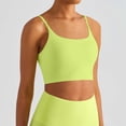 thumbnail image 4 of DHFJKG Camisole Tops For Women Slim Fit Padded Yoga Crop Top Thin Straps Sports Bra For Running Gym Workout Comfortable Cami Shirt, 4 of 4