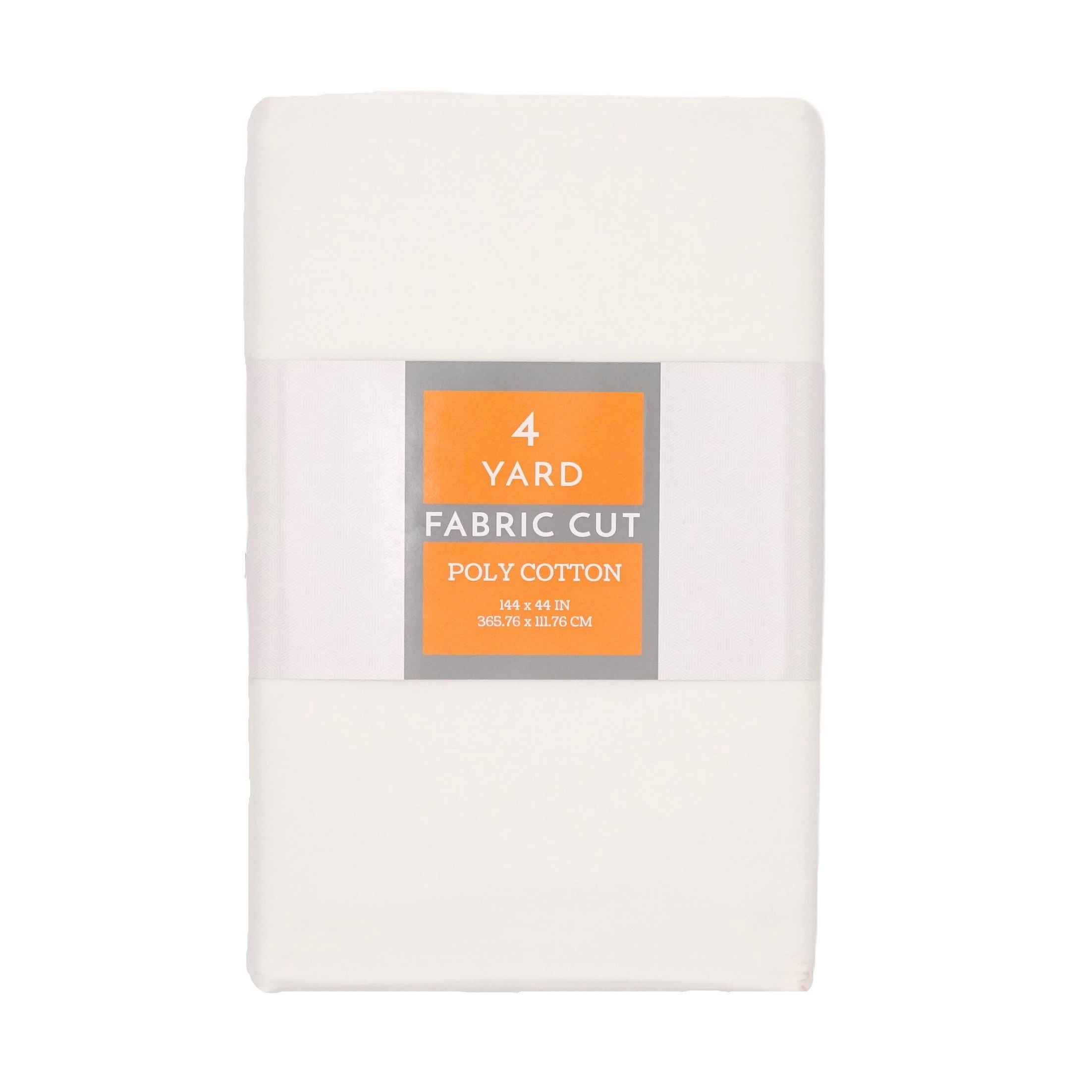 (3 pack) Shason Textile 4 Yard Cut Poly Cotton Fabric, Cream, 44" Wide for Craft & Quilting Projects