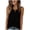 01-Black, variant on Women's Notched V Neck Lace Embroidered Linen Tank Top Sleeveless Casual Summer Blouse