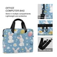 thumbnail image 4 of FORMRS 16" Laptop Bag Carrying Sleeve Case with Handle Travel Shoulder Briefcase, Cartoon Easter Bunnies, 4 of 8