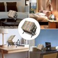 thumbnail image 2 of Vinyl Record Storage Holder,12In Album Holder Display Stand,Metal Vinyl Record Display Rack, CDs Album Holder Display Stand Vinyl Record Organizer, Desktop Display Shelf for Records Book Magazines, 2 of 8