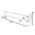 thumbnail image 3 of Huji Wall Mount Tie and Belt Rack Organizer White (3 Pack), 3 of 5