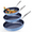 Cozy Blue, variant on NuWave 3-Piece Nonstick Frying Pan Skillet Set, Lightweight, Works on All Cooktops