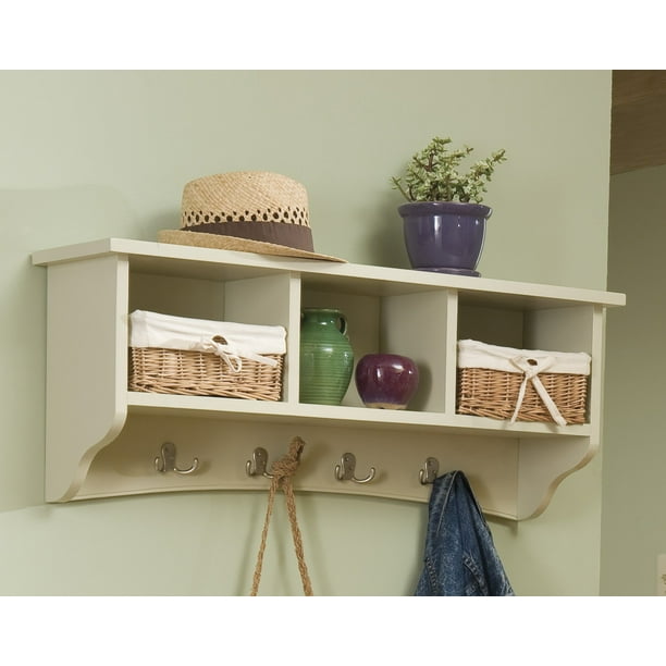 Alaterre Shaker Cottage Storage Coat Hook with Bench Set