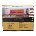 thumbnail image 1 of Sofá Cama Mainstays Tipo Piel Desplegable Camello, 1 of 4