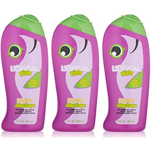 L'Oreal Kids Extra Gentle Grape Conditioner for Thin to Normal Hair, 9.