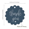 thumbnail image 6 of Inkdotpot Real Silver Foil Thank You Bridal Shower Tags Favor Hang Paper Tags 50 Pieces, 6 of 7