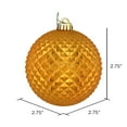 thumbnail image 2 of Vickerman 2.75" Antique Gold Durian Glitter Ball Ornament, 12 per Bag, 2 of 3