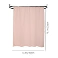 thumbnail image 5 of Vggrvlo Bath New Arrivals Shower Curtain or Liner with 12 Hooks Premium PEVA Neutral Thick Cloth Bath Tub for Bathtub 72"x78" Clear, 5 of 6