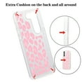 thumbnail image 3 of Feishell Case For Samsung S22 Cute Leopard Print Pattern Soft TPU Rubber Bumper Shockproof Anti-Scratch Slim Phone Cover Support Wireless Charging For Samsung Galaxy S22, Pink, 3 of 8