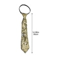 thumbnail image 2 of Slccxzc Glitter Sequin Pre-Tied Tie Adjustable Sparkly Necktie Zippered Wedding Party, 2 of 7