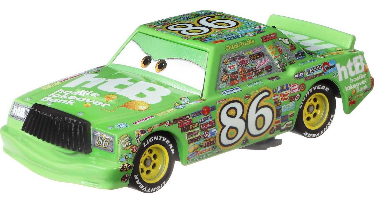 Disney and Pixar Cars 3 2-Pack Chick Hicks and Pitty Chick Hicks, 1:55 scale Die-Cast