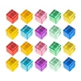 thumbnail image 4 of 20 Pieces Rainbow Acrylic Gem Cubes Blocks Sensory Learning Stacking Toy for Preschool Children, 4 of 9