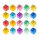 thumbnail image 4 of 20 bloques acrílicos apilables, educativos, coloridos, lisos, de alta calidad, con diseño de arcoíris. cubo, 4 of 9