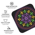 thumbnail image 4 of Bingfone Vintage Mardi Gras5 Leather Drinks Coasters With Set Of 6,Suitable For Home Kitchen,Coffee Cup Coasters Home Gift, 4 of 9