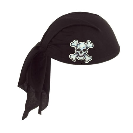 Black Deluxe Pirate Scarf Hat