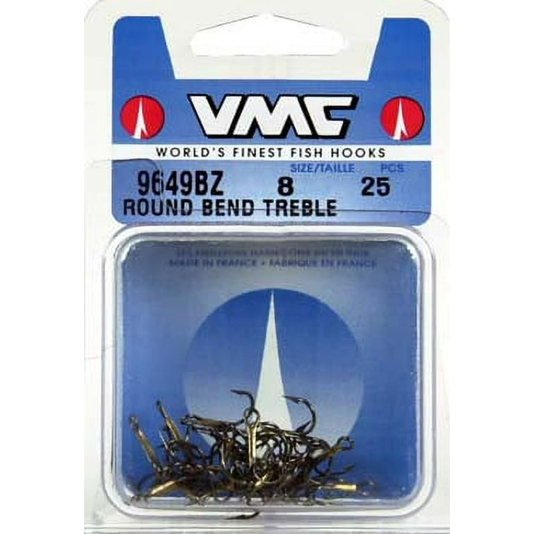 VMC Treble Hook Cut Point Size 8 Bronze 25 per Pack 