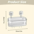 thumbnail image 3 of Toilet Side Storage Rack, Wall Mount Bathroom Draining Basket, Hanging Shower Organizer with Sucyion Cup and Towel Hooks for Home Hotel, 3 of 8