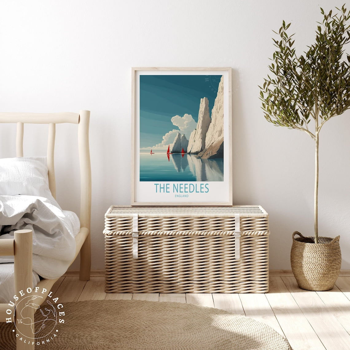 The Needles England Seaside Wall Art Print Unframed Paper Print