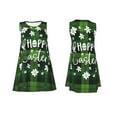 thumbnail image 7 of Fuzoiu Happy Easter Print Women's Sleeveless Dress,Summer Dresses for Women,Casual Sundresses,Beach Sleeveless T-shirt Swing Dress with Pockets, 7 of 7