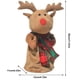 thumbnail image 5 of Ounissouiy Cantando Reno Eléctrico Felpa de Navidad Reno Relleno Reno de pie Elk Figuras Muñeca Fiesta de Navidad Favores Kits de decoración para fiestas, 5 of 6
