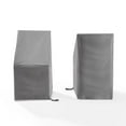 thumbnail image 5 of Crosley Furniture 2-Piece Vinyl Outdoor Side Chair Furniture Cover Set in Gray, 5 of 7