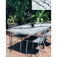 thumbnail image 3 of Marble White Rectangle Tablecloth, Waterproof Elastic Fitted Table Covers for 3 Foot Tables, 24x36inch Decorative Tablecloths for Picnic, Camping, Indoor, Outdoor, Modern Abstract Art Ink Painting, 3 of 6