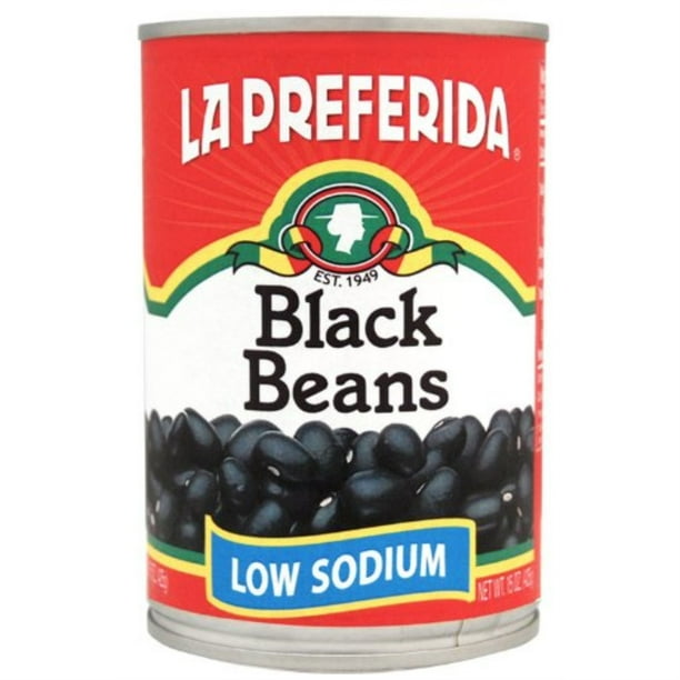 La Preferida Black Beans, Low Sodium, 15 Oz