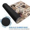 thumbnail image 6 of Long Mouse Pads for Desk,Pug and Footprint Desk Mats on Top Of Desks, Desk Mouse Pad Extra Large with 3mm Non-Slip Base and Stitched Edge for Gaming,Office,Work,Home 47.3"x23.6", 6 of 6