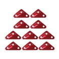 thumbnail image 1 of DYNWAVECA 10pcs Alloy Triangle Camping Guy Curved Runners Tie - Red-M, 1 of 10