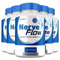 Nerve Flow Capsules, NerveFlow Maximum Strength All Natural Glyco Support (5 Pack)